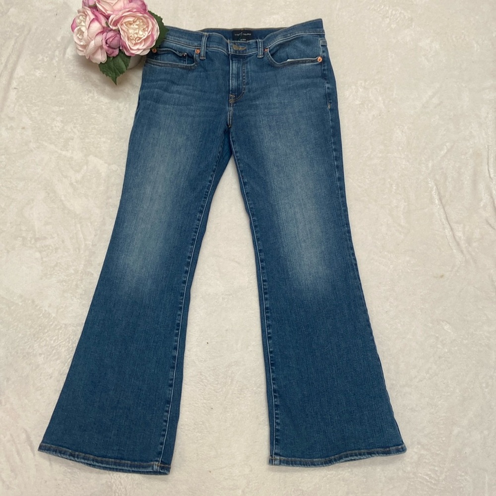LUCKY BRAND Sweet Mid Rise Flare Blue Jeans Size 10S: 30 x 29